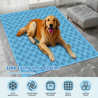 Summer Pet Cooling Mat Breathable Ice Silk Dog Cat Pad Washable Scratch Resistant Self Cooling Blanket Sofa Car Use Pet Supplies