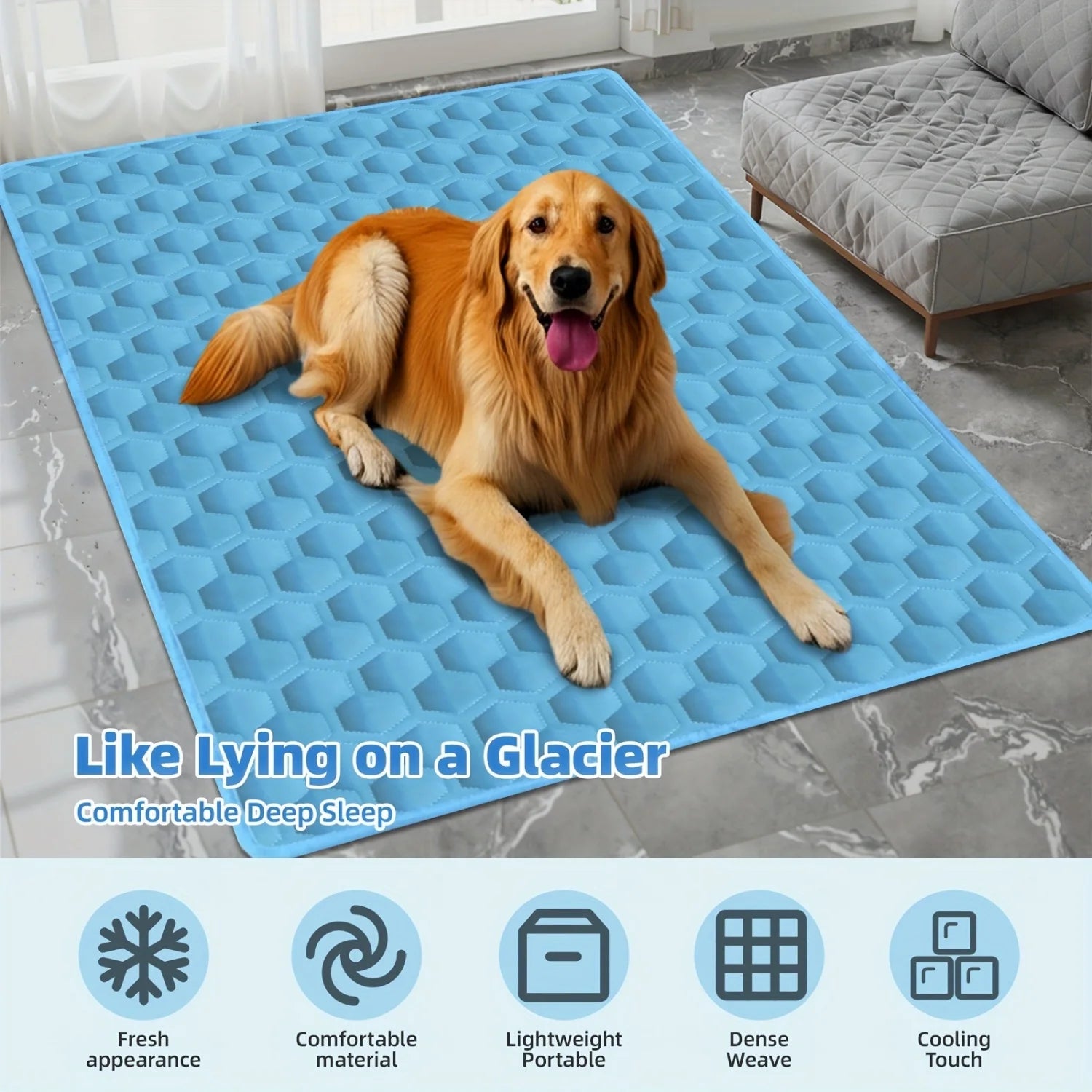 Summer Pet Cooling Mat Breathable Ice Silk Dog Cat Pad Washable Scratch Resistant Self Cooling Blanket Sofa Car Use Pet Supplies