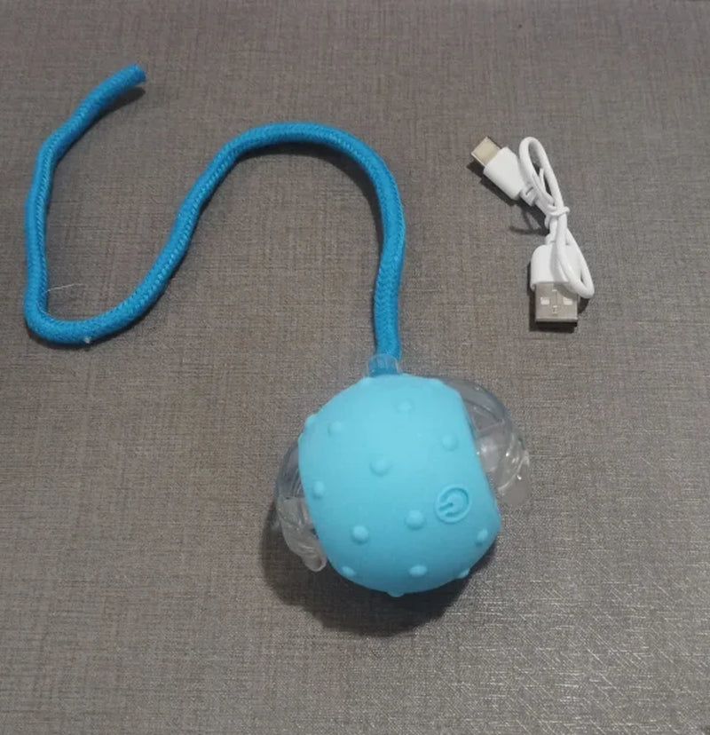 Intelligent Electric Cat Interactive Toy Ball Automatic Rolling Ball Fake Tail Bird Chirping USB Charging Pet Dog Training