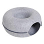 Interactive round Small Cat Tunnel Nest Felt Kittens Bed House Scratcher Cat Donut Sleeping Pet Toy for Cats