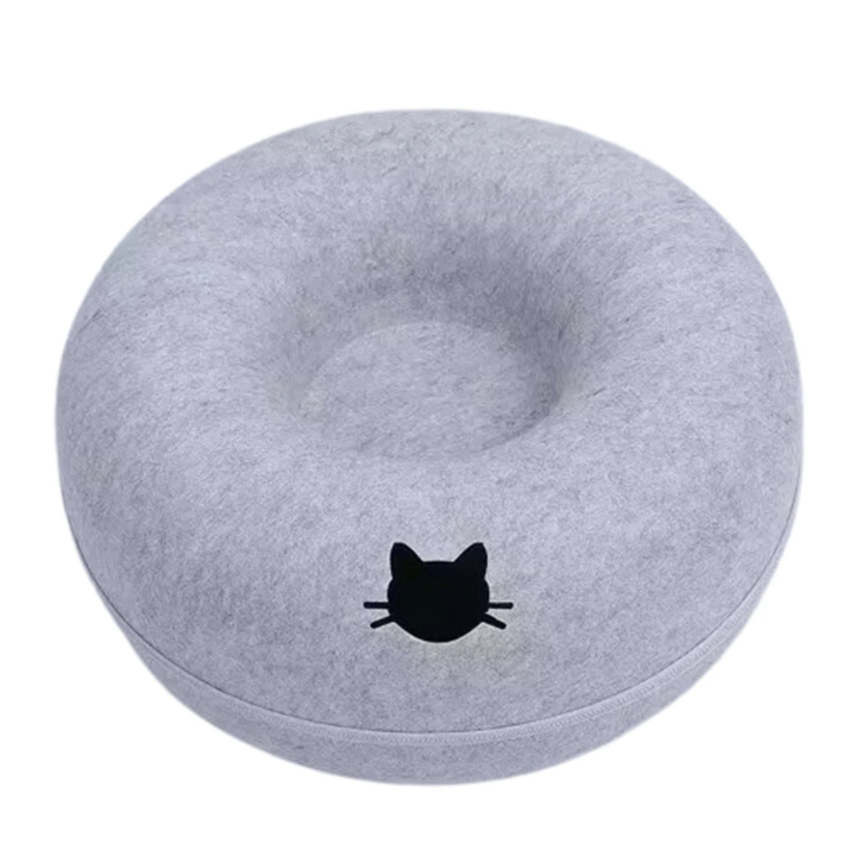 Interactive round Small Cat Tunnel Nest Felt Kittens Bed House Scratcher Cat Donut Sleeping Pet Toy for Cats