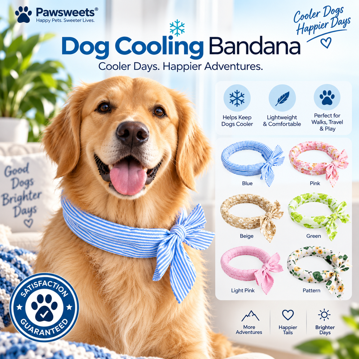 Dog Cooling Bandana