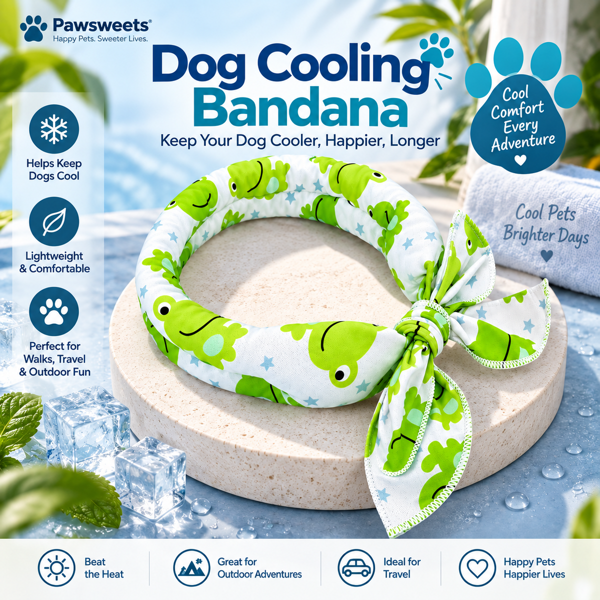 Dog Cooling Bandana