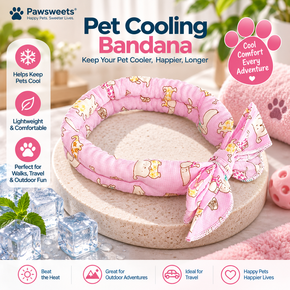 Dog Cooling Bandana