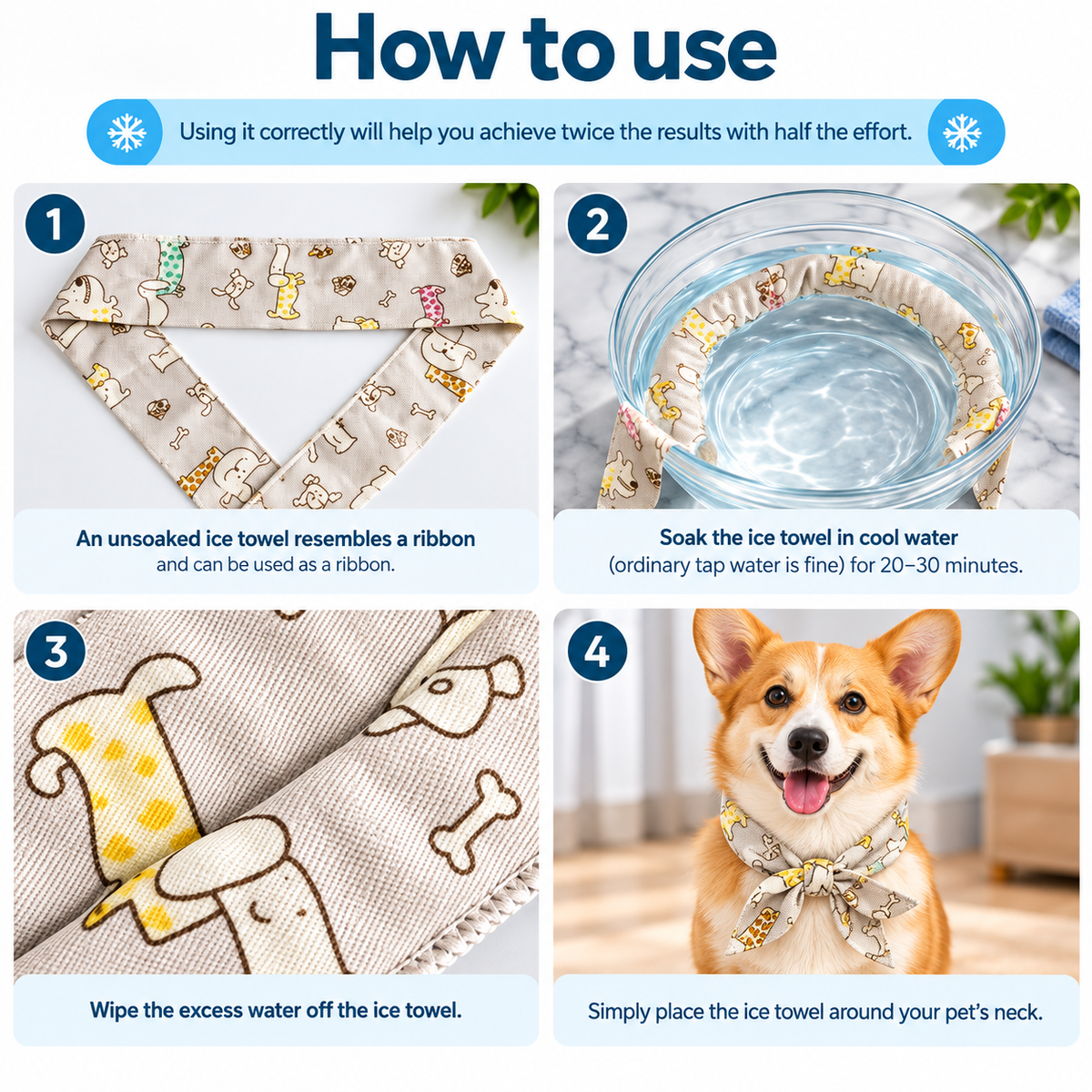 Dog Cooling Bandana