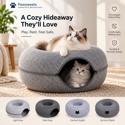 Interactive Cat Tunnel Cave