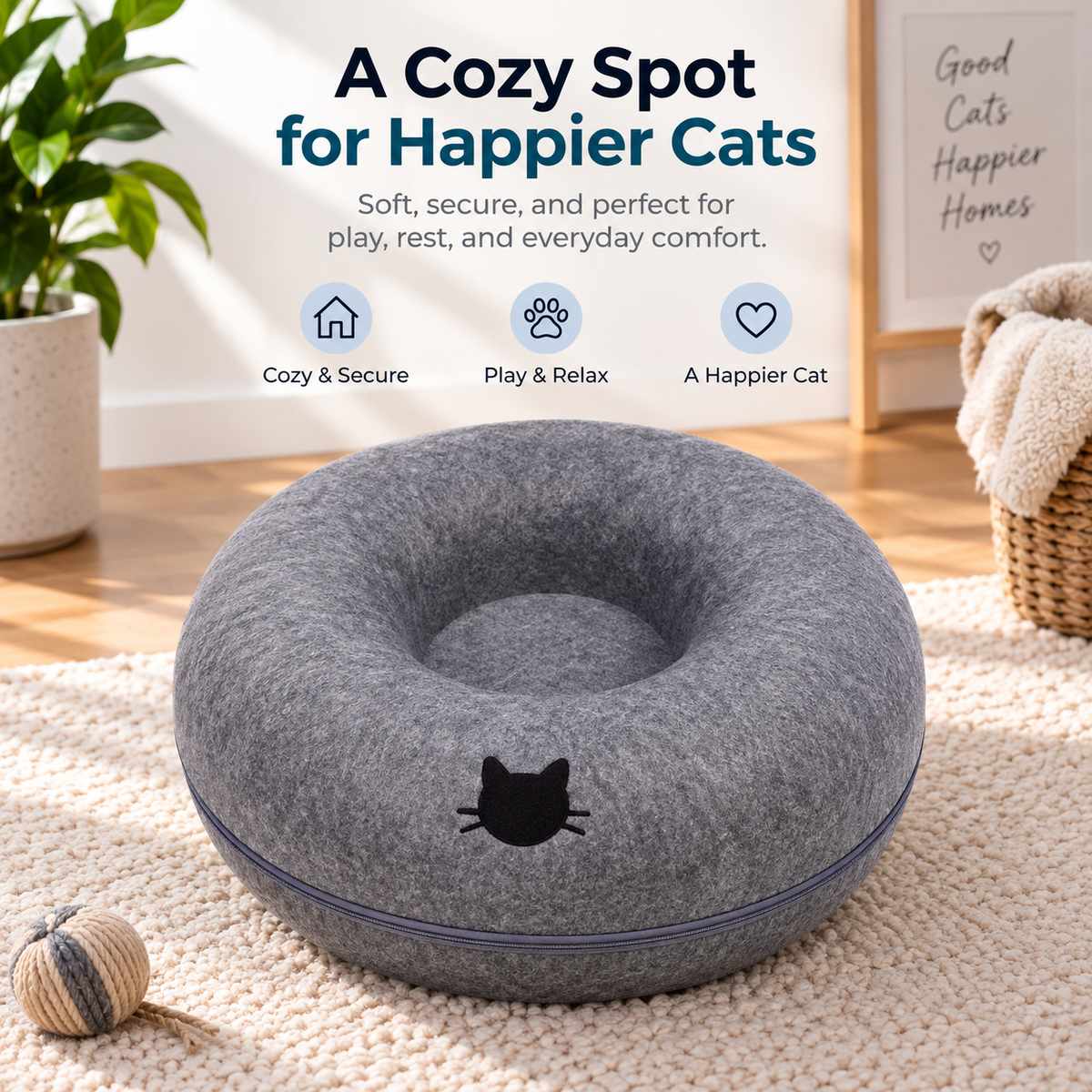Interactive Cat Tunnel Cave