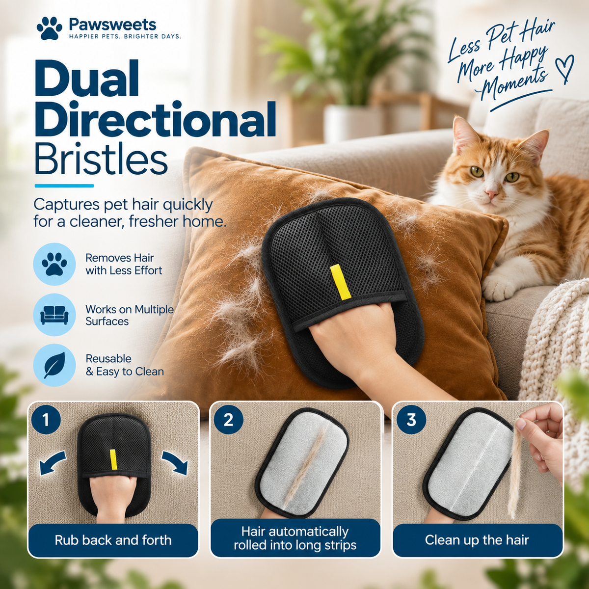 Magic Pet Hair Removal Gloves